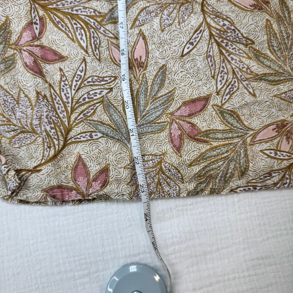 Cynthia Rowley Linen Tank Top Botanical Print Boho Large Poetcore Cruise Resort - Picture 9 of 10